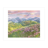 Sunset in the mountains (Print Only) thumbnail