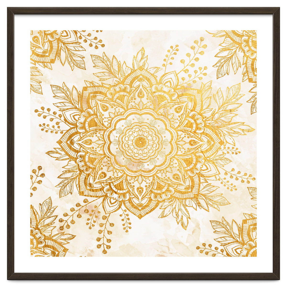 Queen Starring of Mandala-Gold Sunflower I