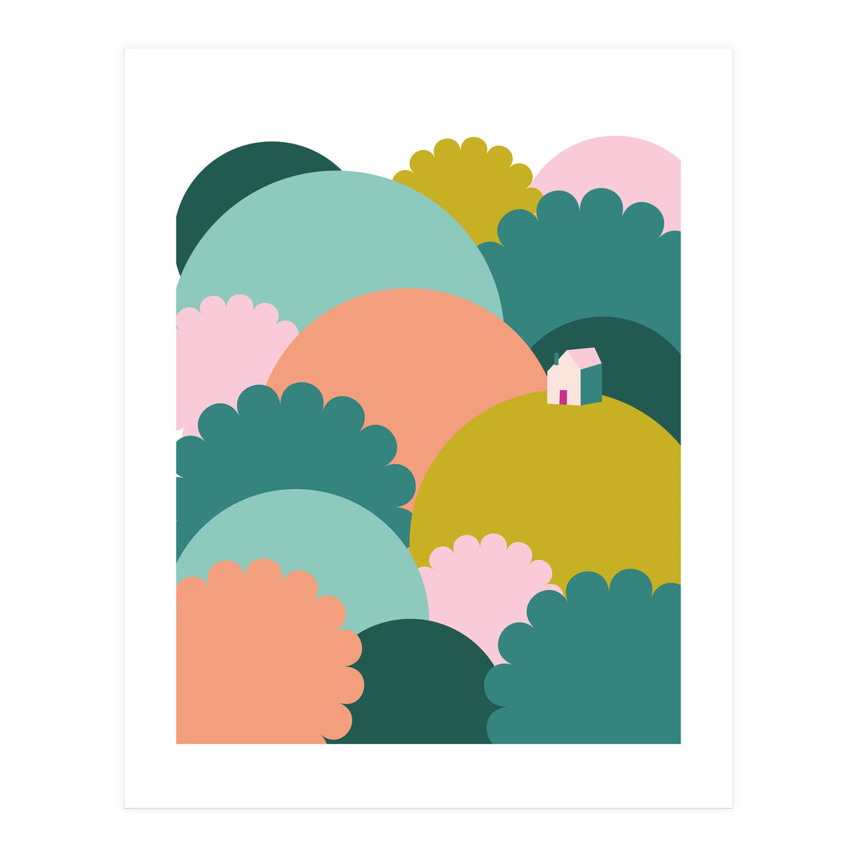 Mediterranean Landscape Colour1 Rgb  (Print Only)