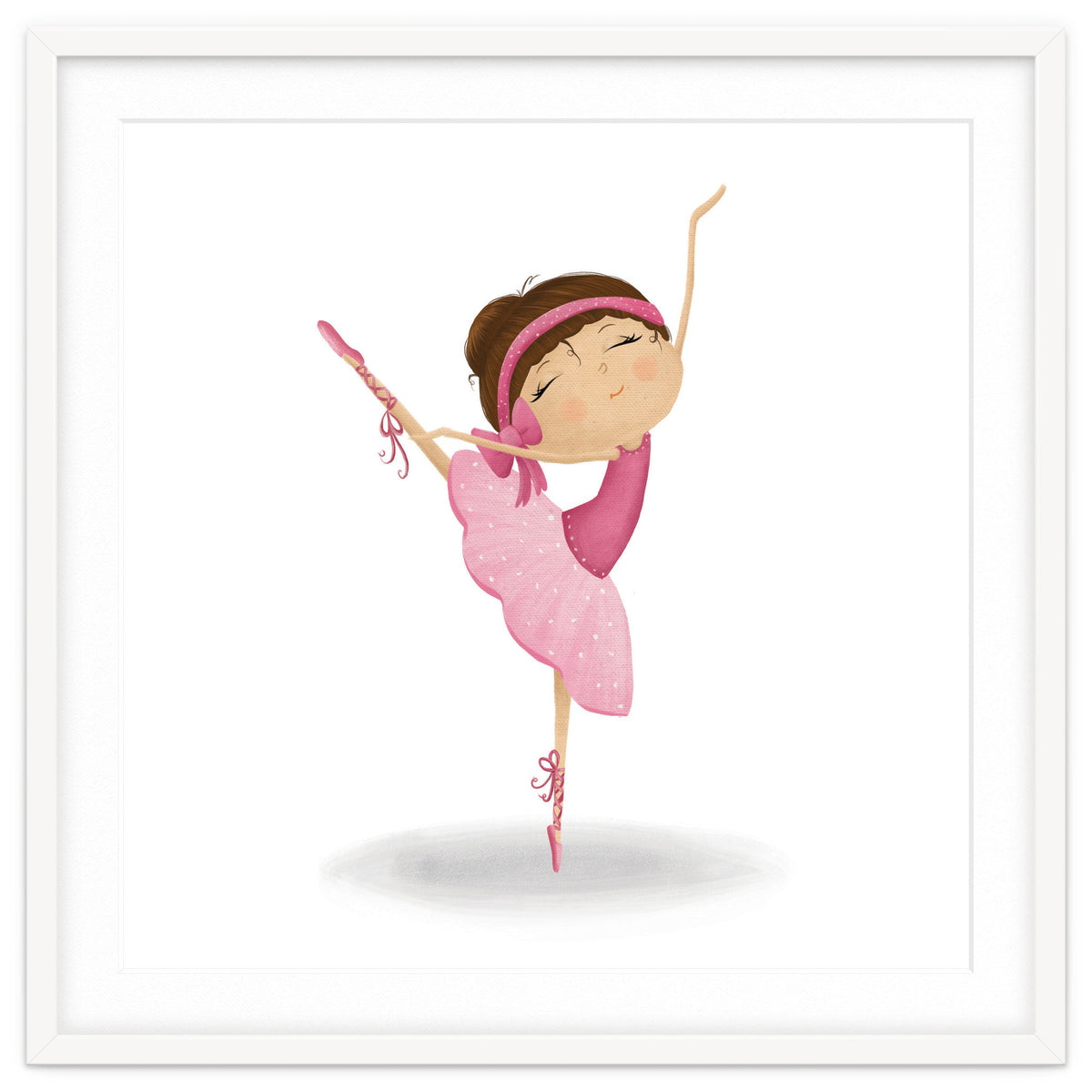 Adorable Ballerina Nursery Print