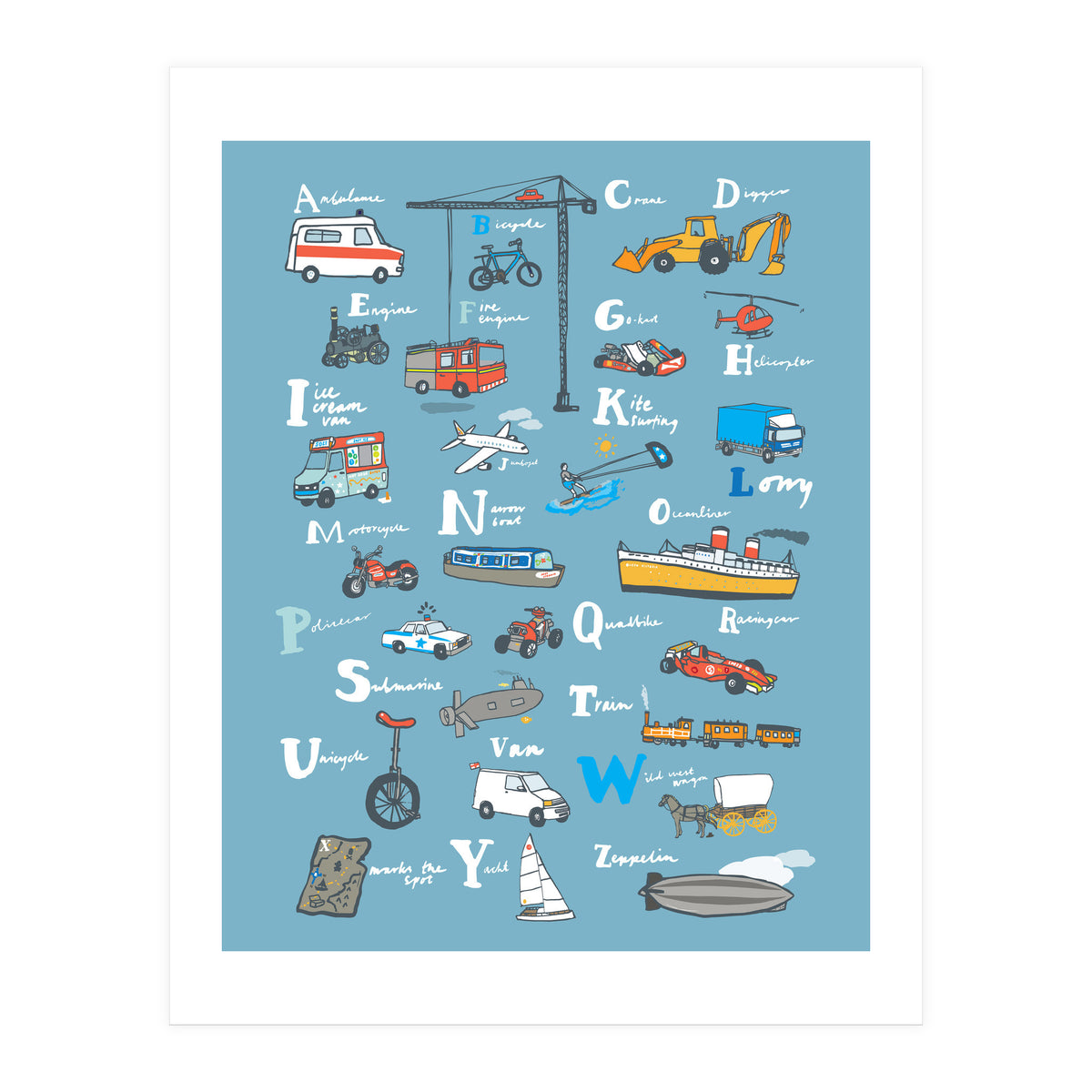 Vehicle ABC Print (Print Only)