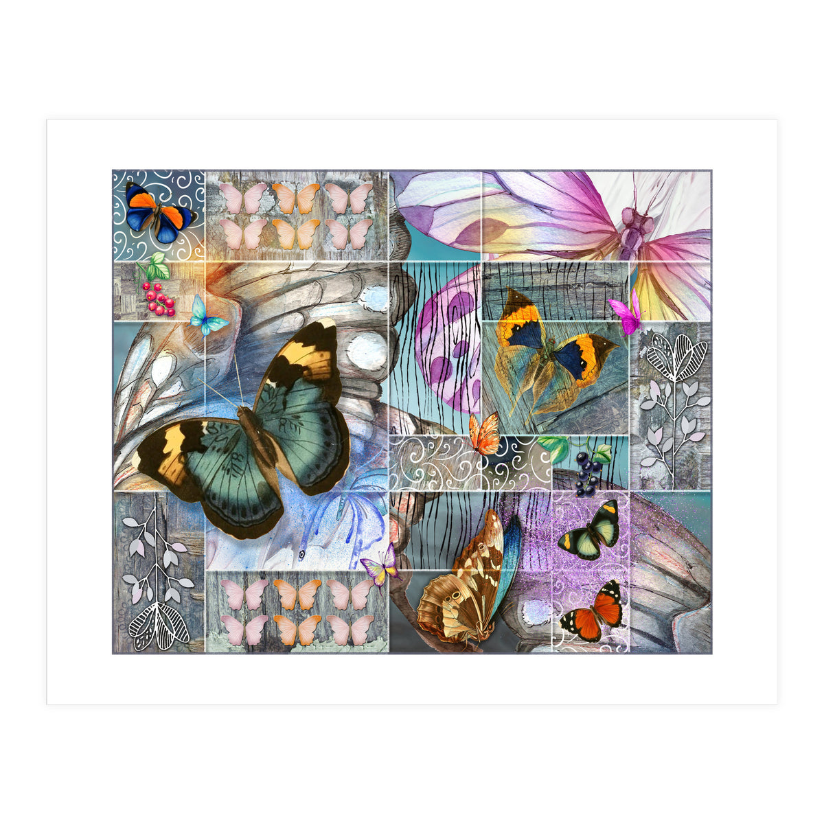 Butterfly Wings Collage (Print Only)