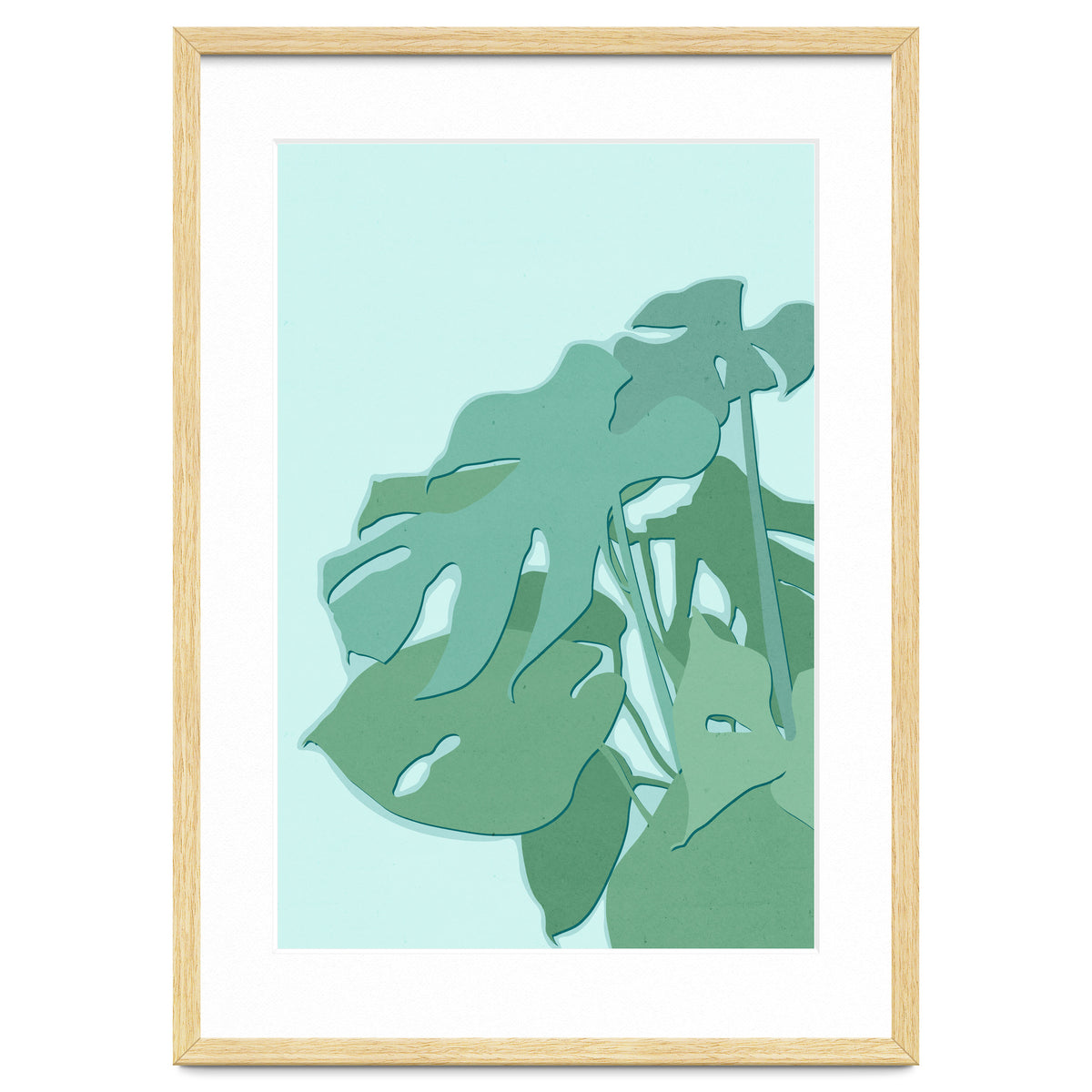 Minimal Monstera Leaves - Greener Eden