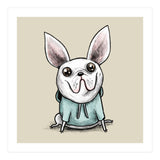 French Bulldog in a Hoodie (Print Only) thumbnail