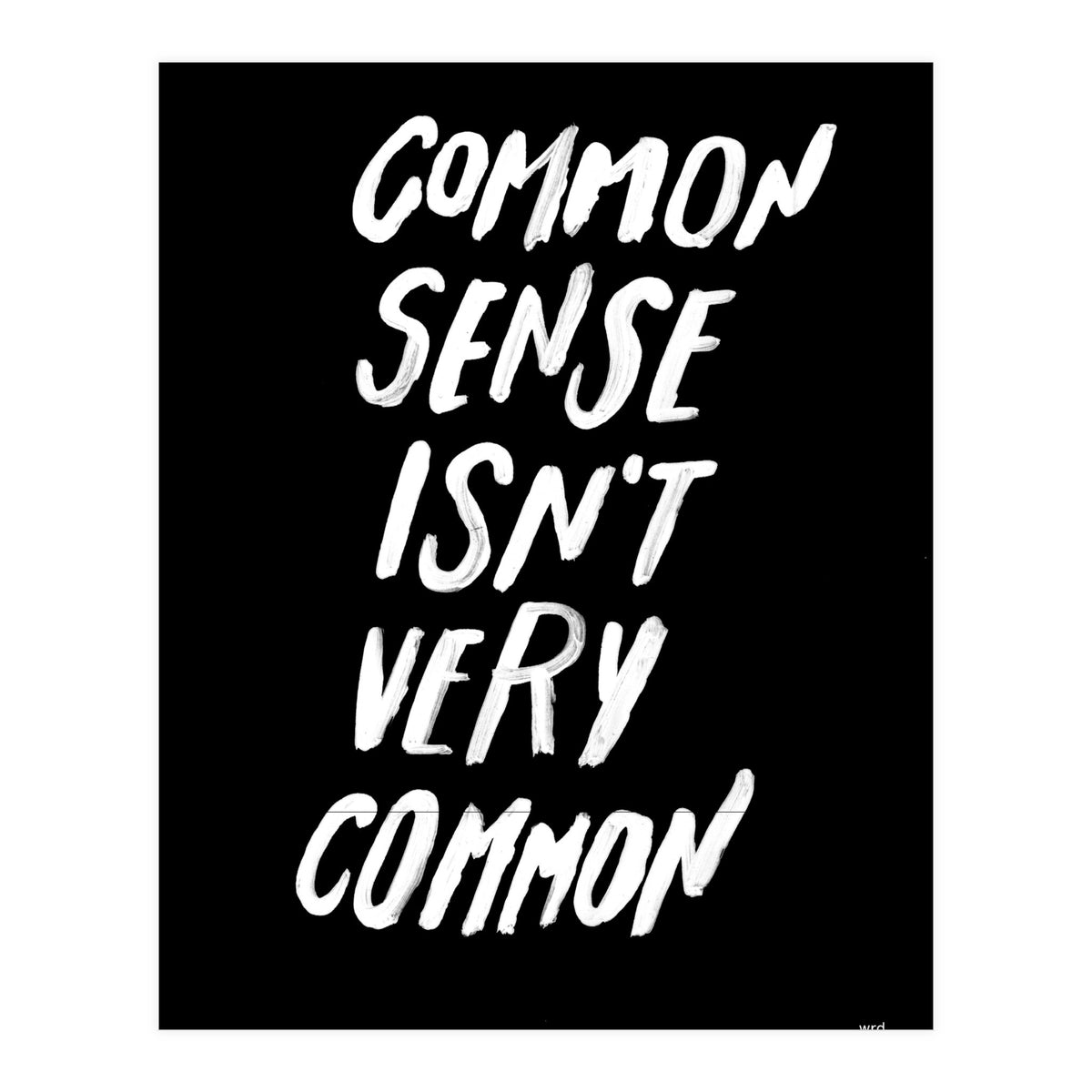 UNCOMMON SENSE (Print Only)