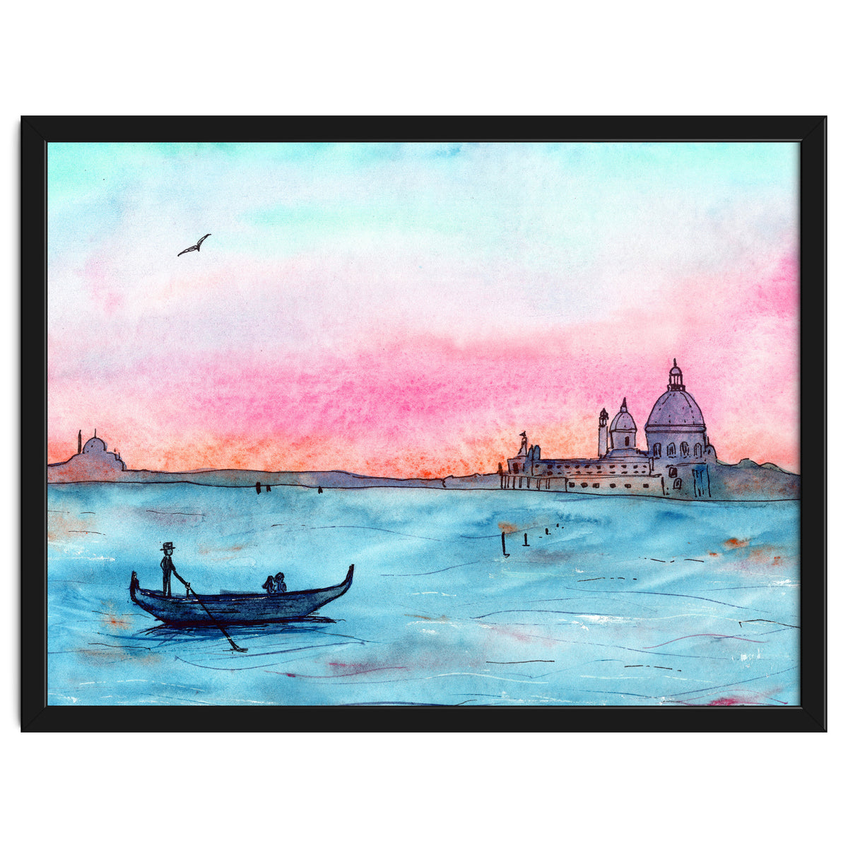 Sunset in Venice || watercolor