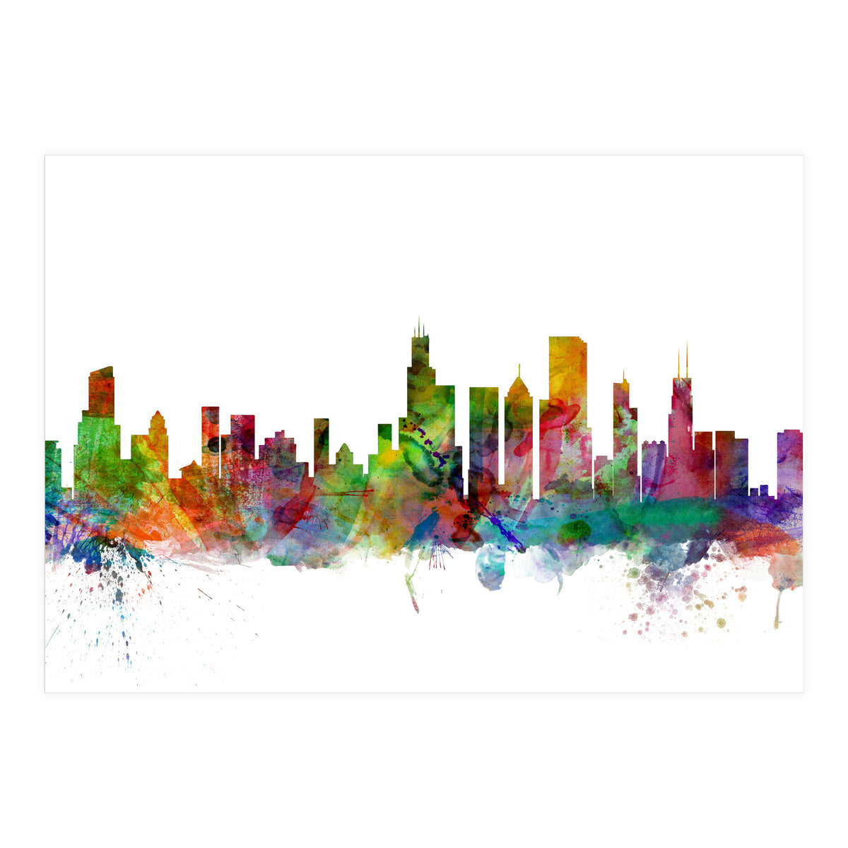 Chicago Illinois Skyline (Print Only)