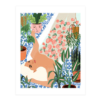 Moroccan Bath With Plants (Print Only)