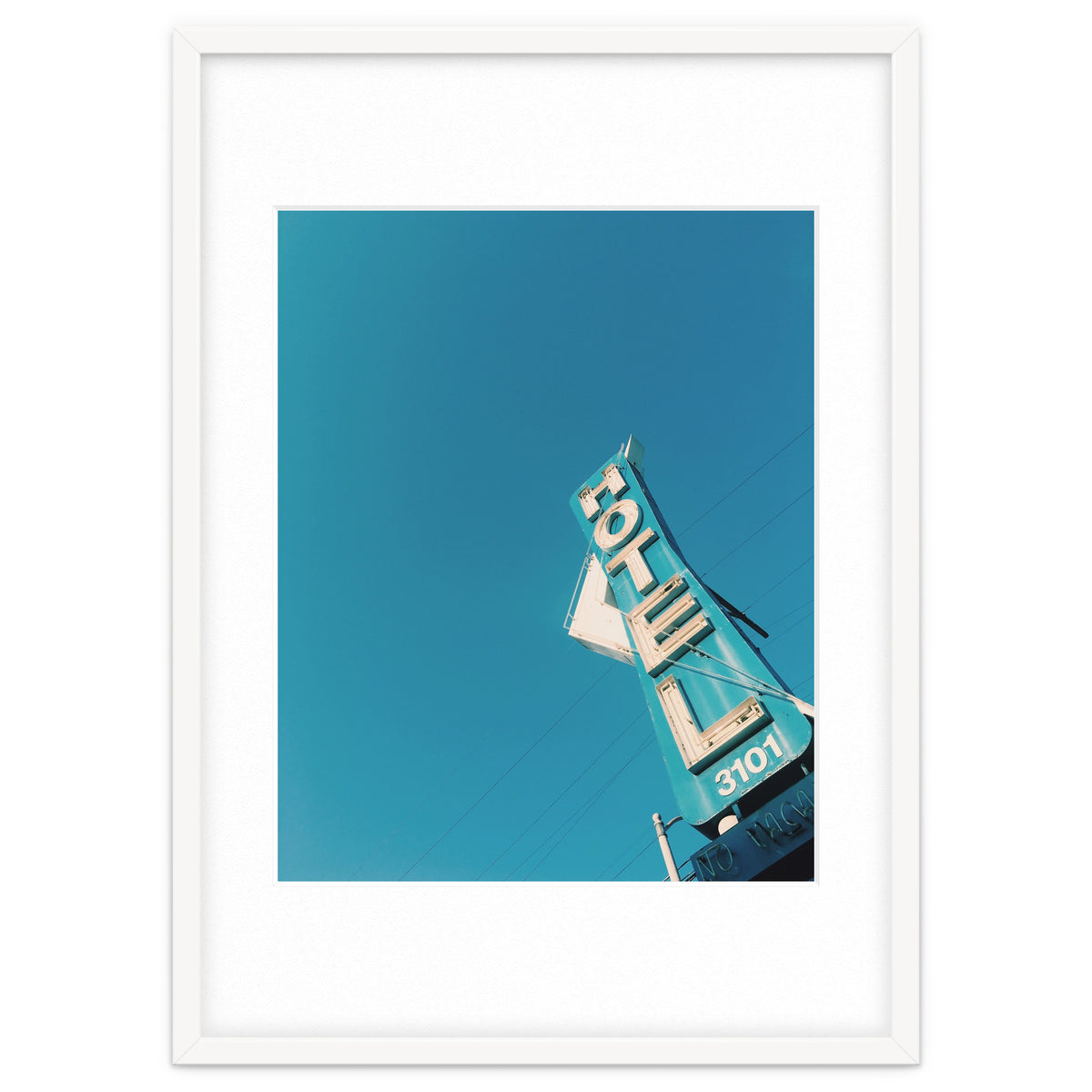 Hotel sign in California