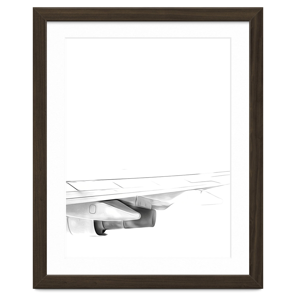 Black and White Airplane