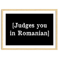 Judges You In Romanian