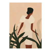 Woman Boho Minimalist Illustration (Print Only)