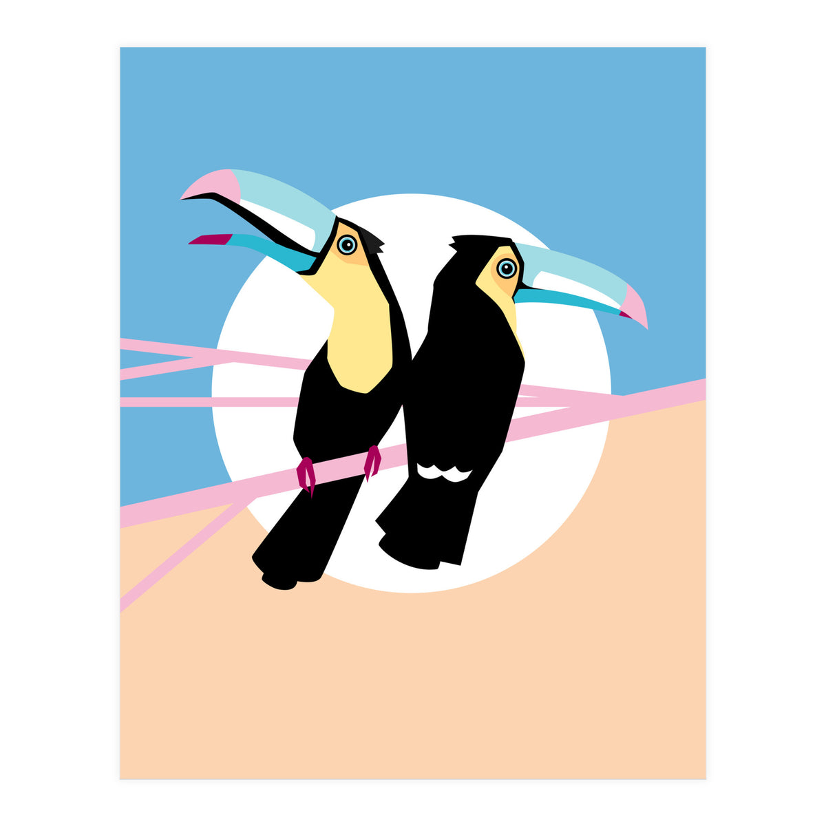 Pastel Toucans (Print Only)