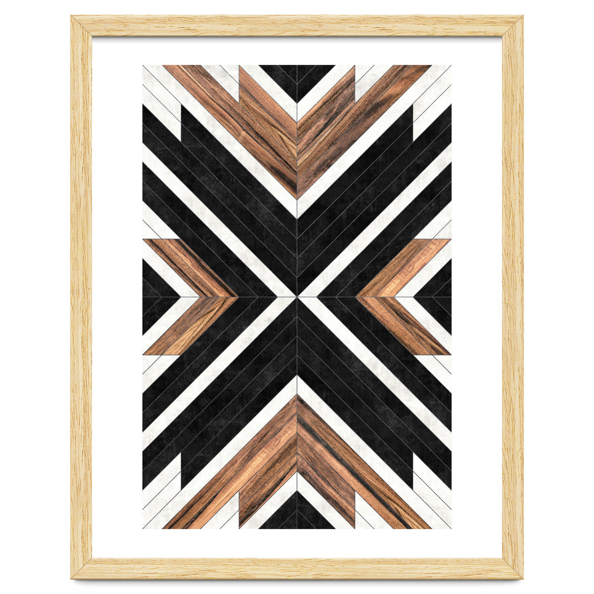 Urban Tribal Pattern No.1 - Concrete and Wood