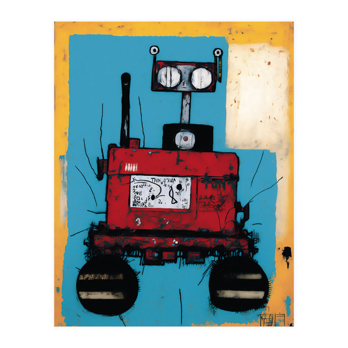 Robot Expressionist Painting (Print Only)