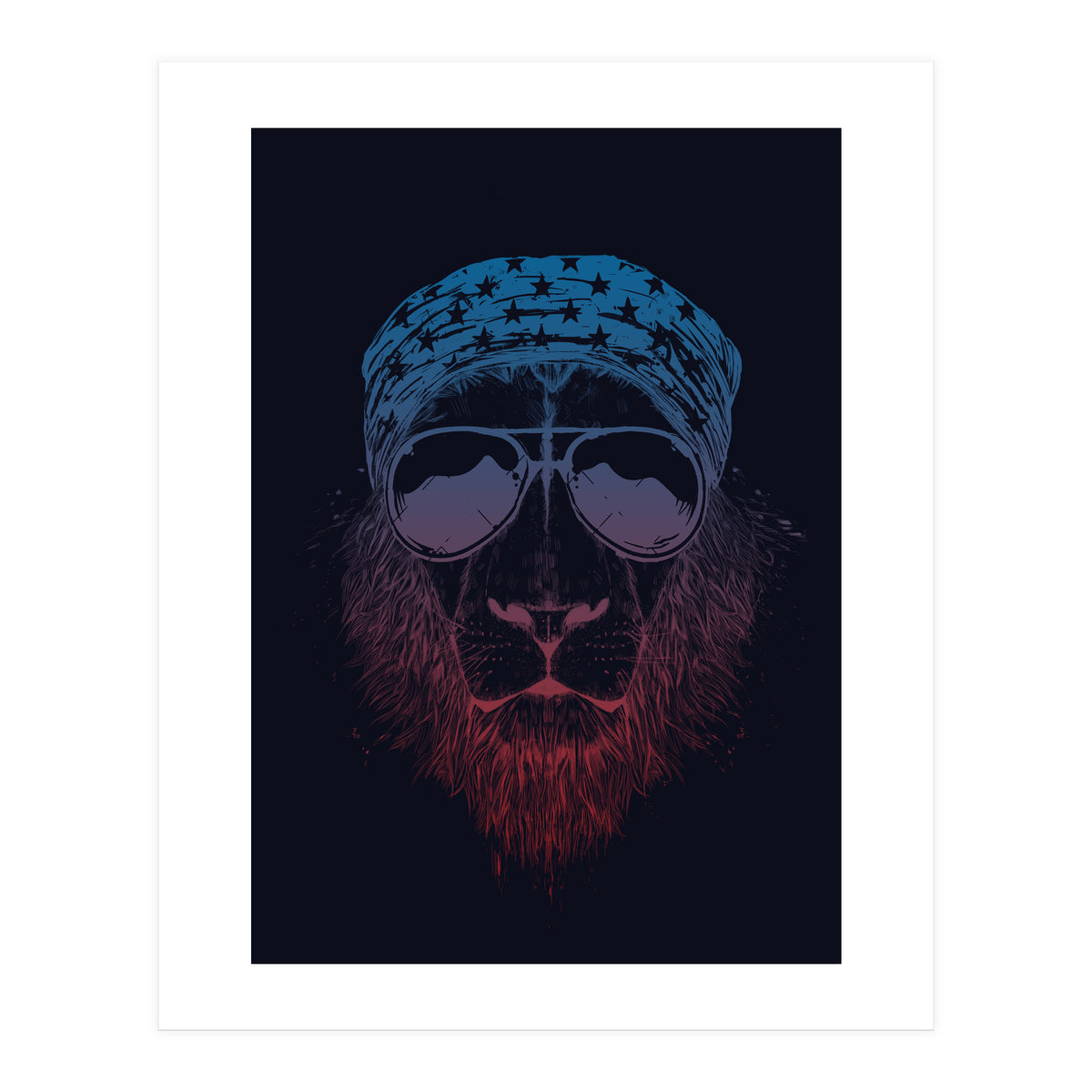 Wild Lion (dark) (Print Only)