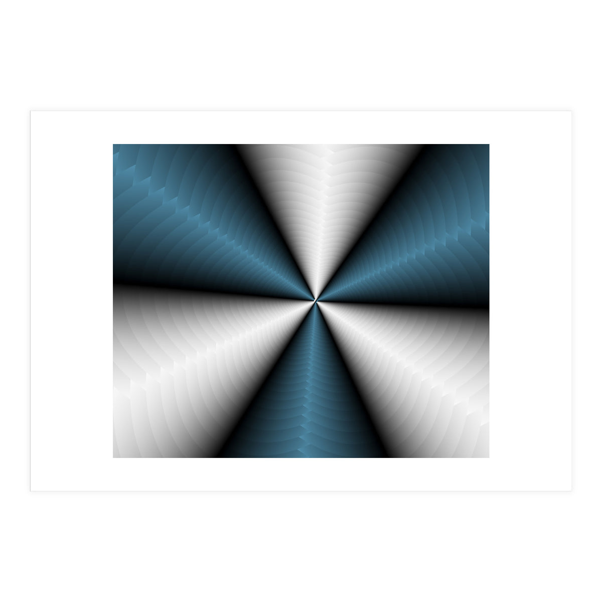 Blue Color Modern Interior Art (Print Only)