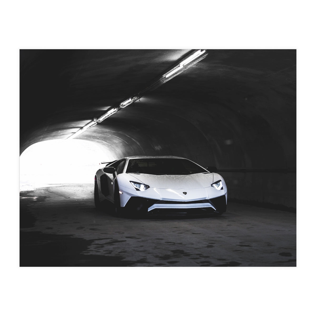 Supercar in tunnel (Print Only)