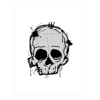 Skull scribble sketch (Print Only)