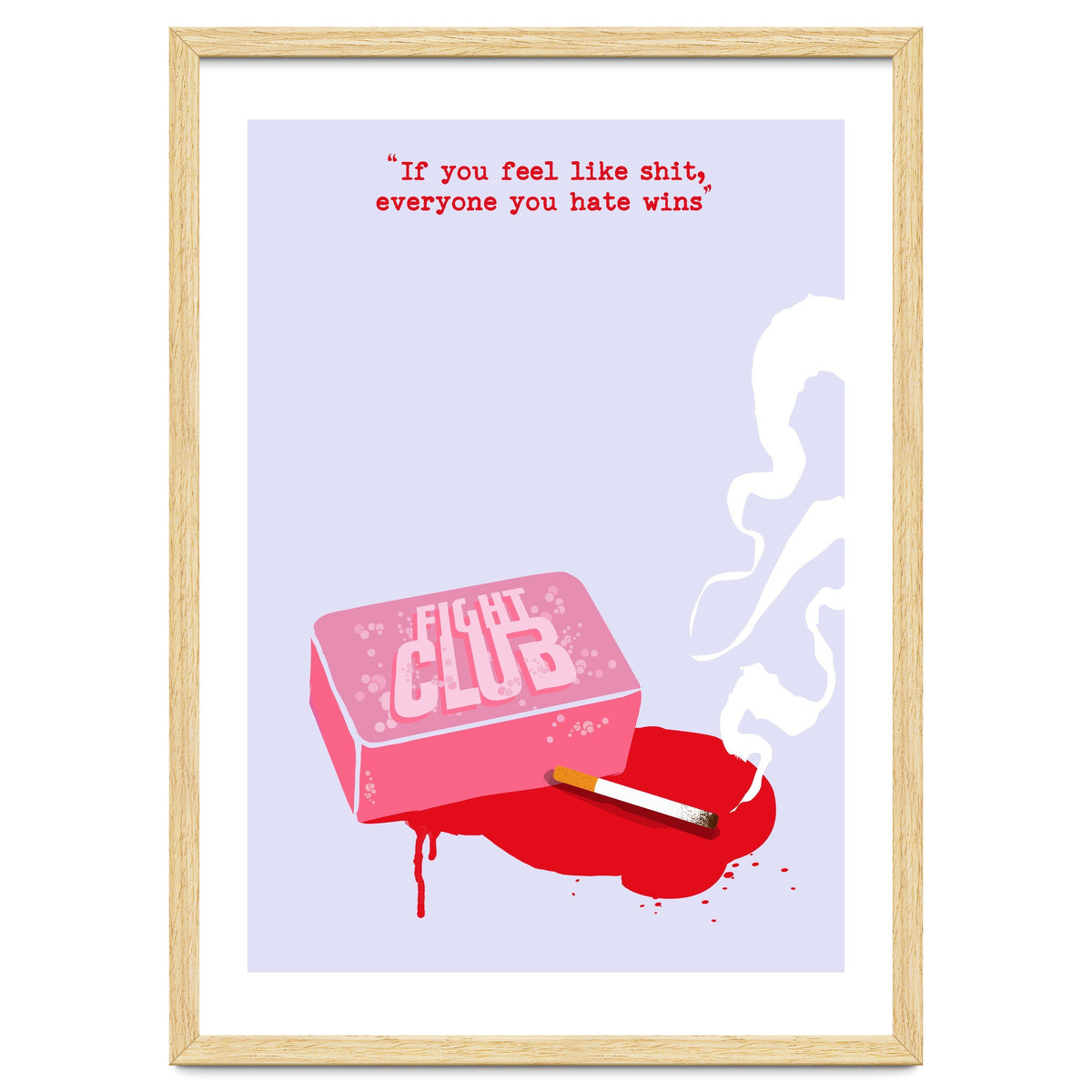 Fight Club soap movie poster