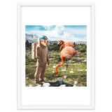 Alternate Reality, Surrealism Digital Photography, Space Flamingo Astronaut Collage thumbnail