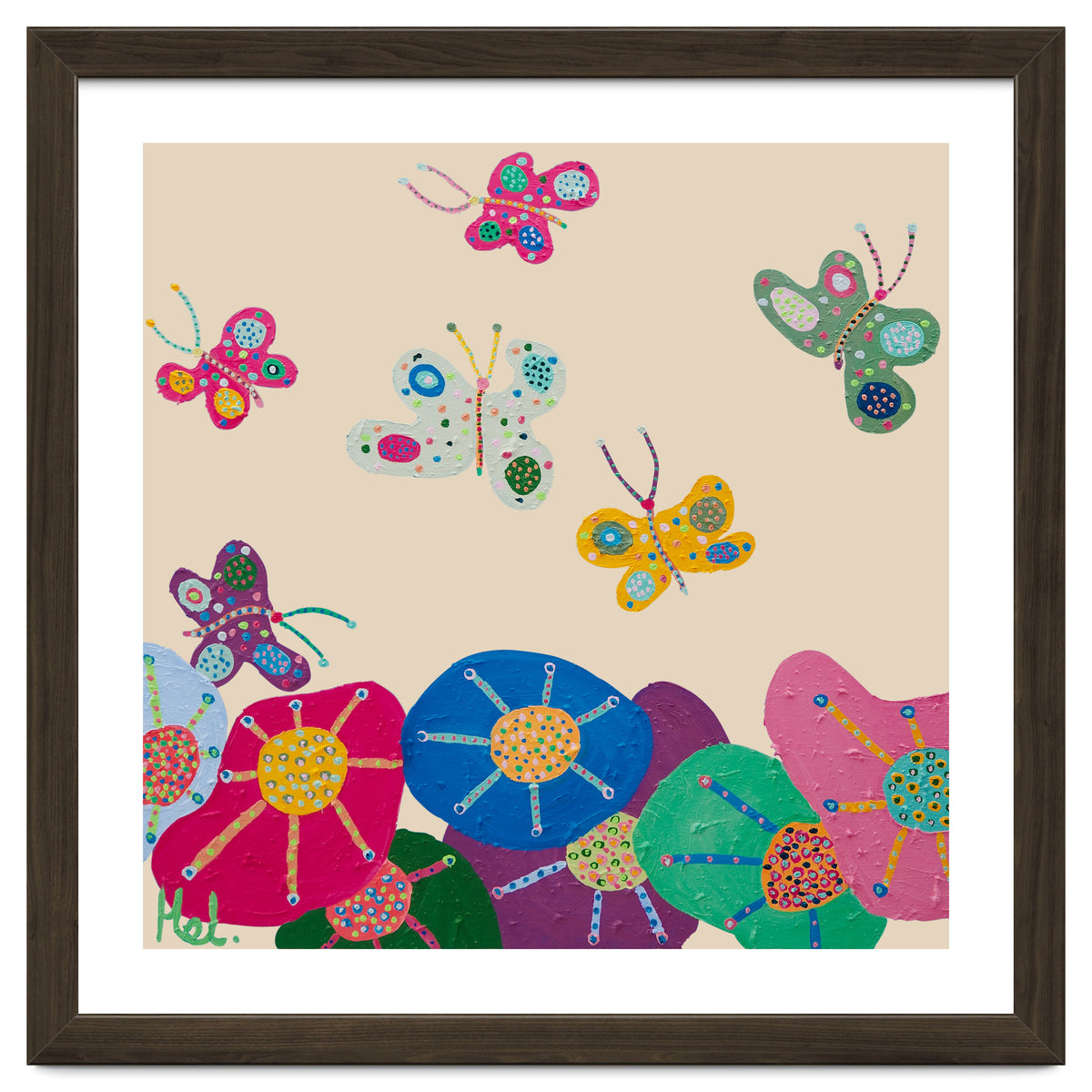 Butterflies Garden (pink)