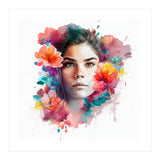 Watercolor Tropical Woman #13 (Print Only) thumbnail