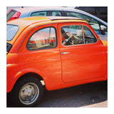 Classic orange Fiat 500 (Print Only) thumbnail