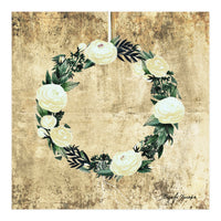 Wreath #White Flowers #Royal collection (Print Only)
