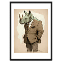 Dapper Rhino Fashion Sketch