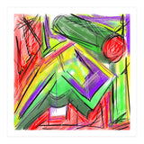 Colored Shapes In Perspective (Print Only) thumbnail