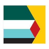 Geometric Shapes No. 43 - yellow & green (Print Only) thumbnail