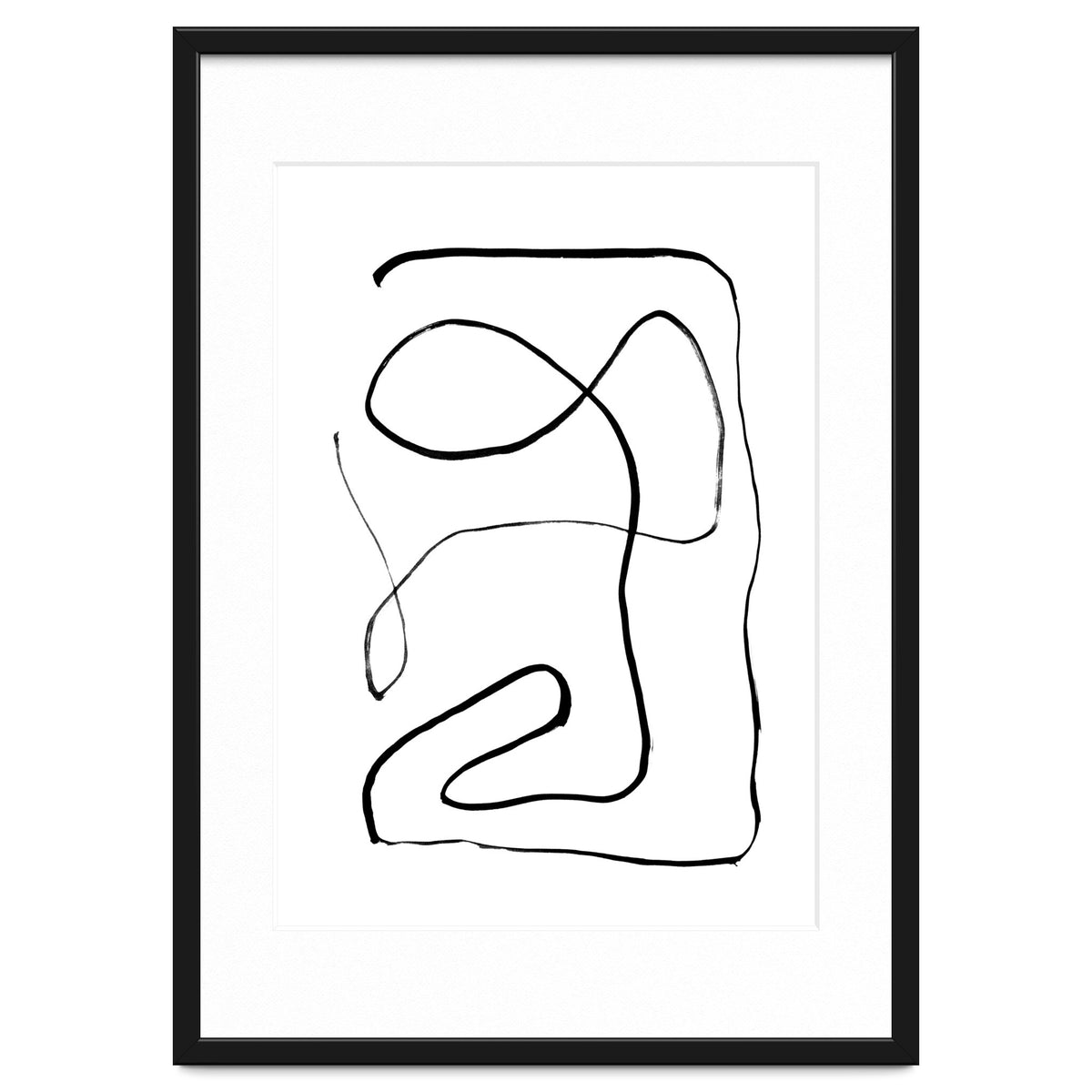 Mid-Century Line Art Print #2