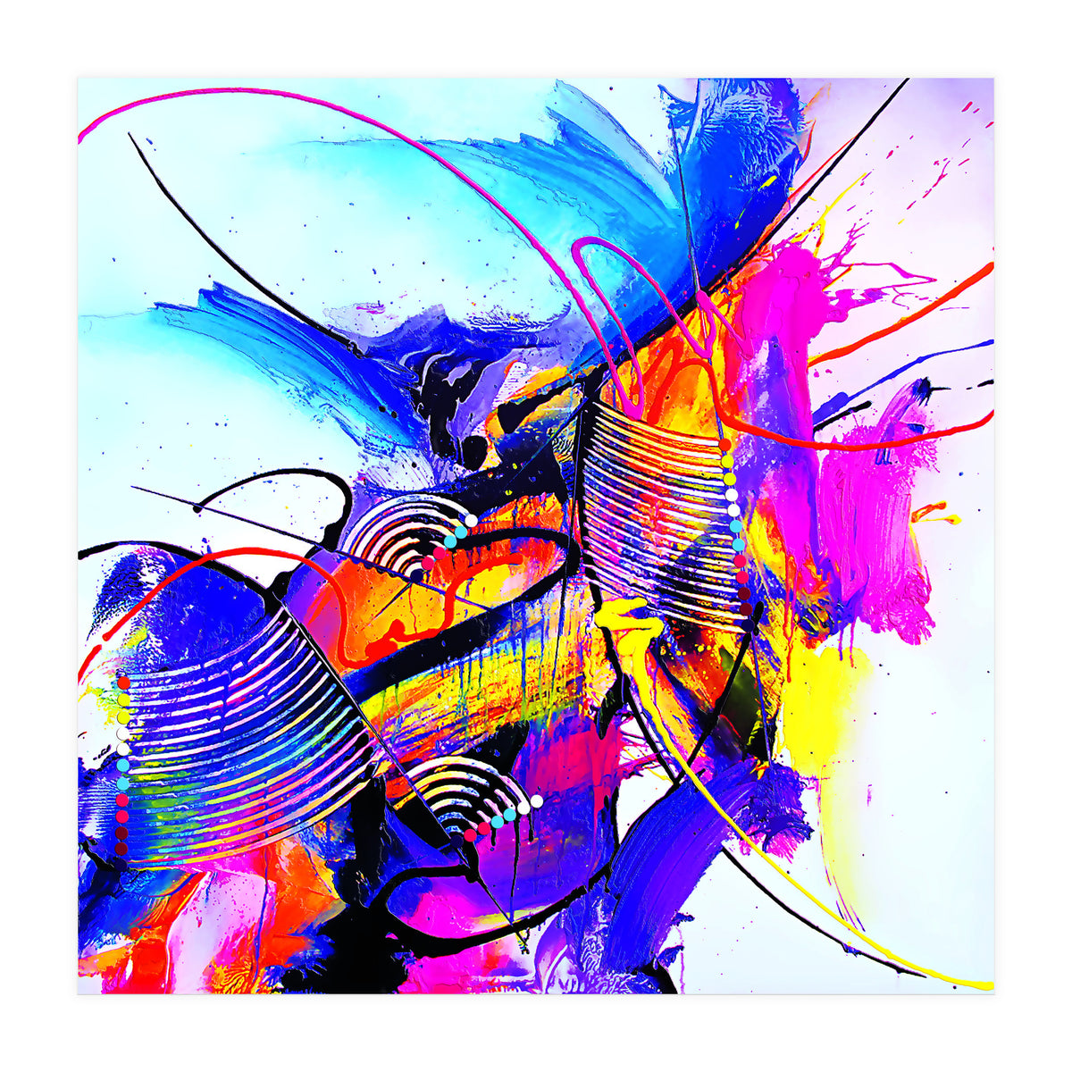 Abstract Art Britto - Qb293 (Print Only)