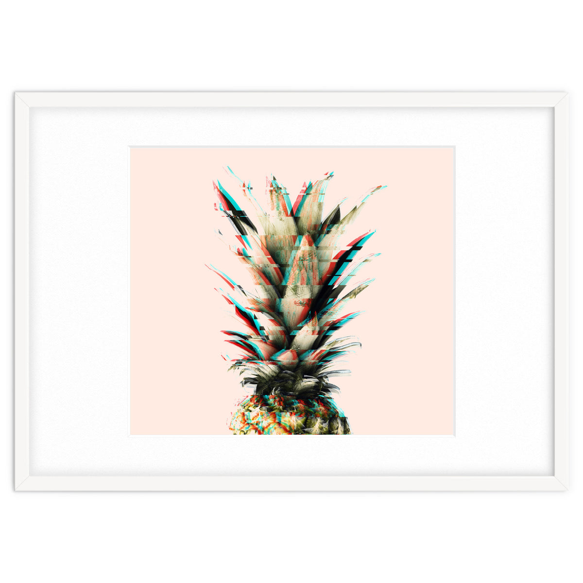 Glitch pineapple pink