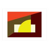 Geometric Shapes No. 9 - yellow, orange & brown (Print Only) thumbnail