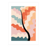 Botanical Retro Floral Waves (Print Only) thumbnail