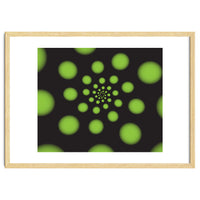 Green Spiral Dots
