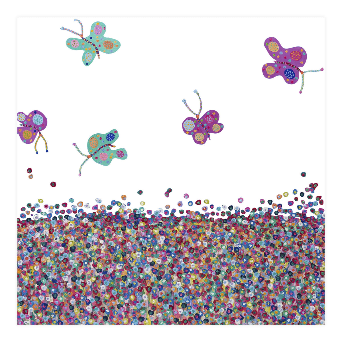 Butterflies Are Free (white) (Print Only)