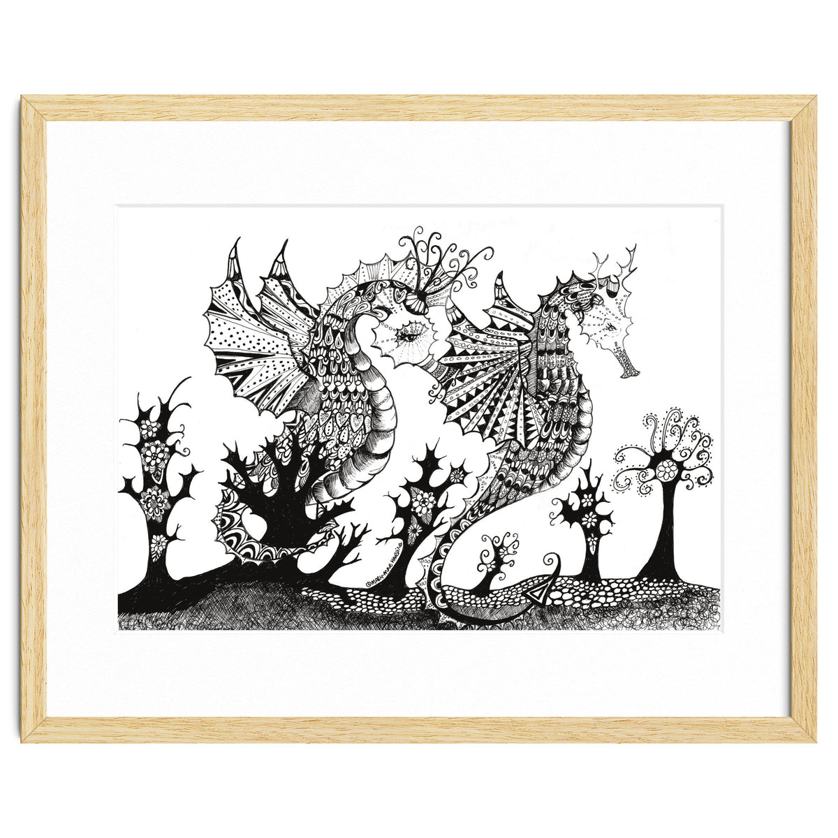 Seahorse Dragons Mystical Home