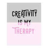 Creativity Is My Therapy Pink (Print Only) thumbnail