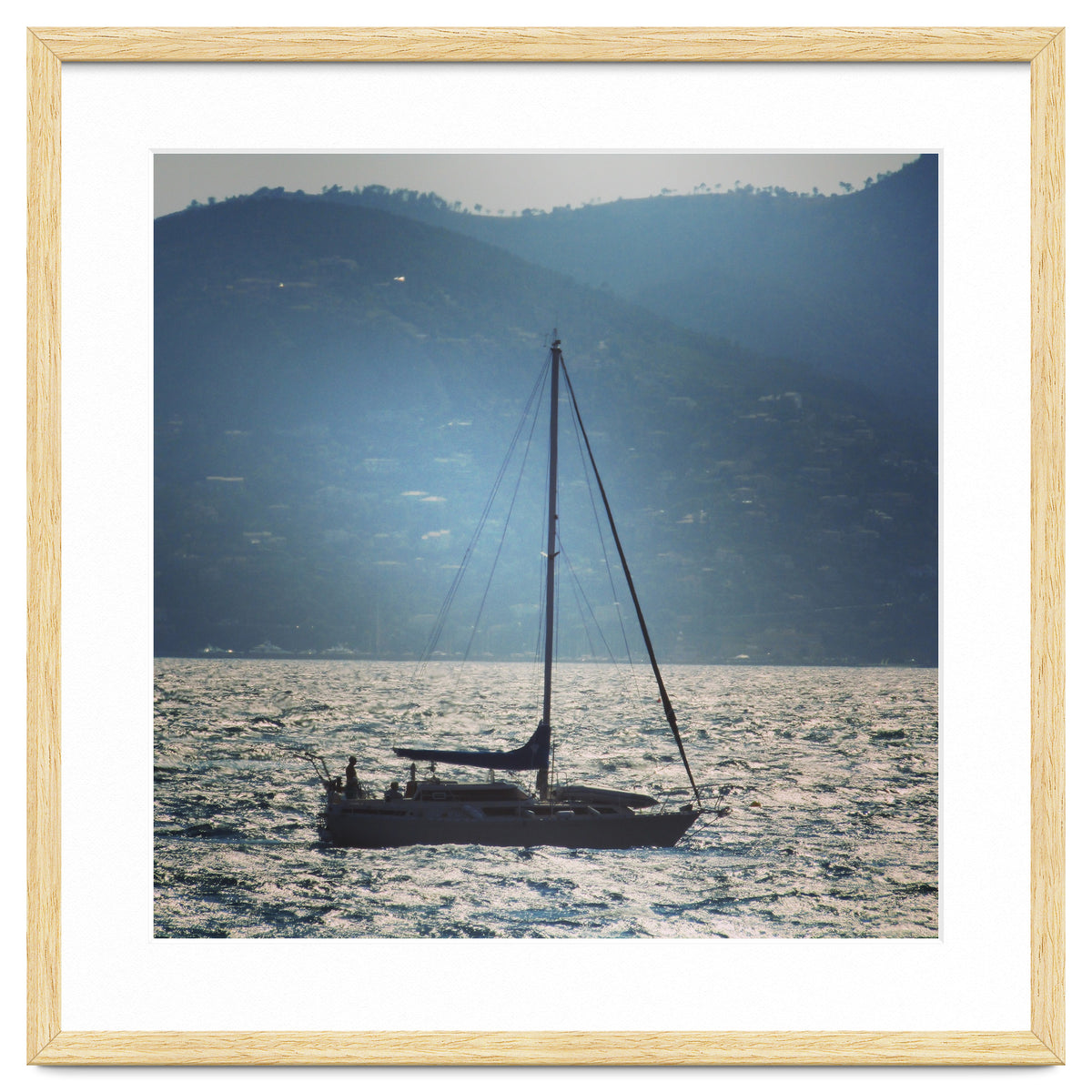 Sailing boat at sunset