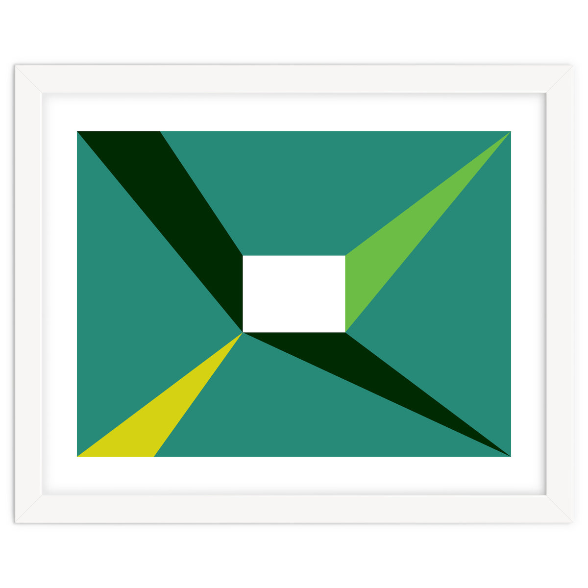 Geometric Shapes No. 27 - green, yellow & lime