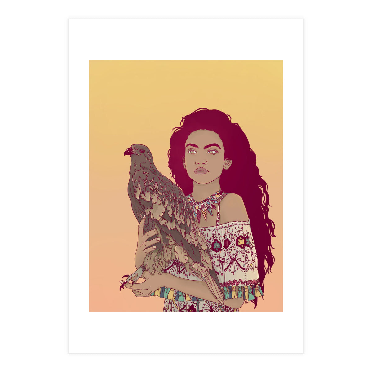 Falcon Lady (Print Only)
