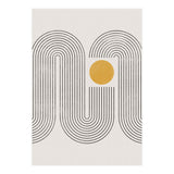 Mid-Century Modern No.22 - Woodblock Print (Print Only) thumbnail