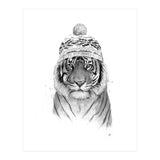 Siberian tiger (bw) (Print Only) thumbnail