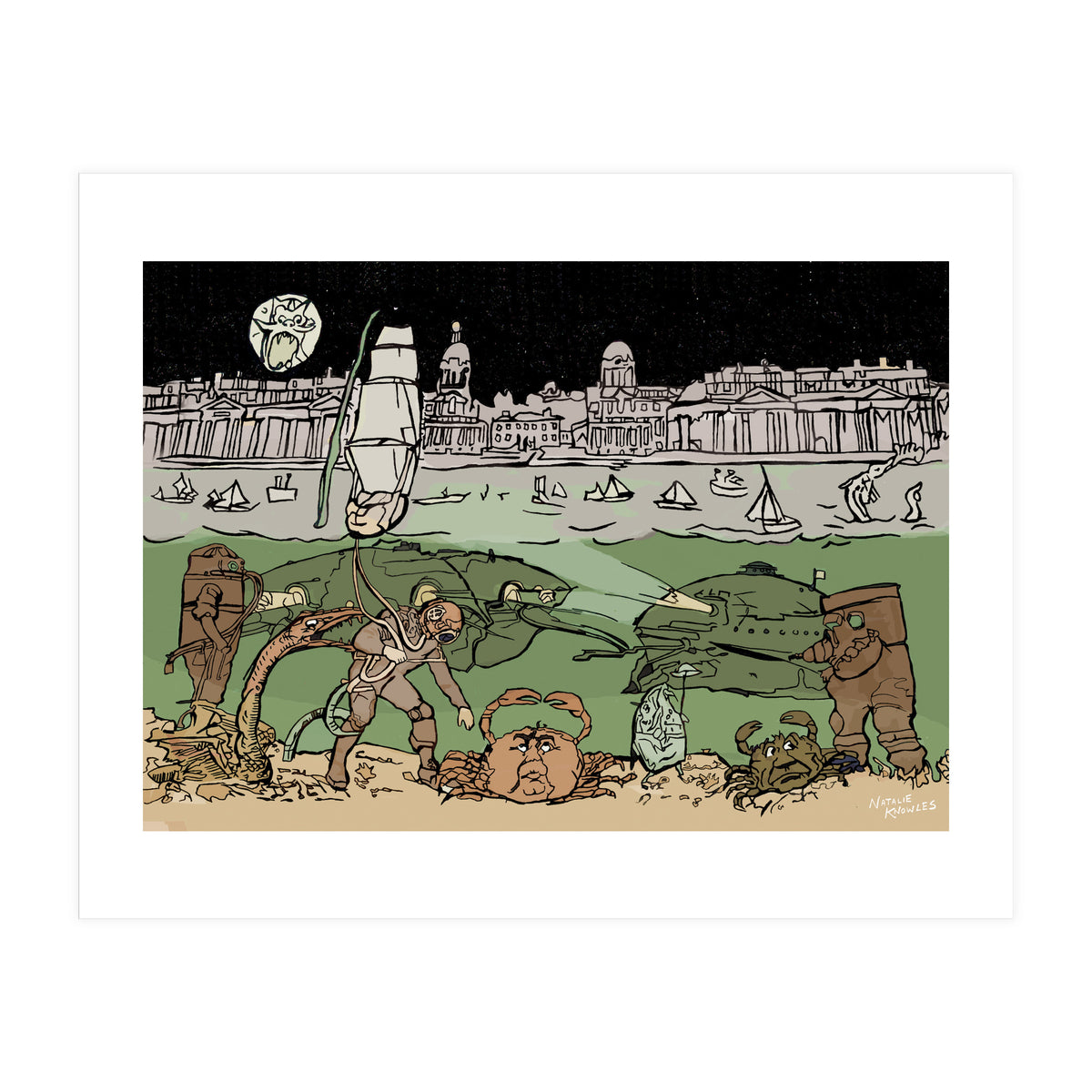 Subsaliens Go Down To Sea (Print Only)