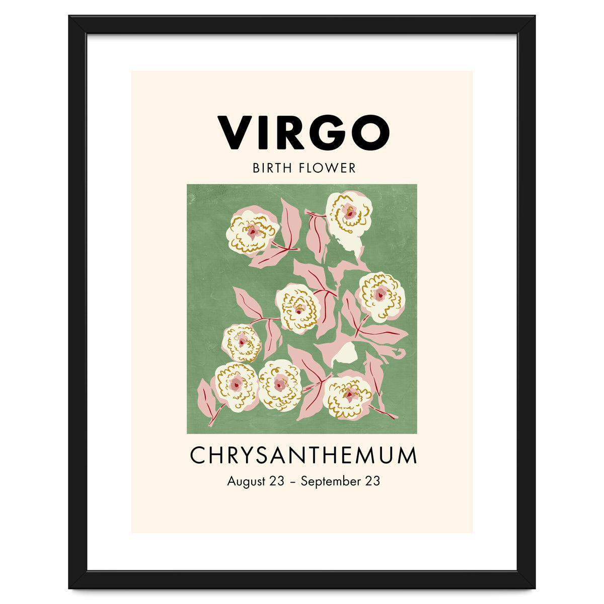 Virgo Birth Flower Chrysanthemum
