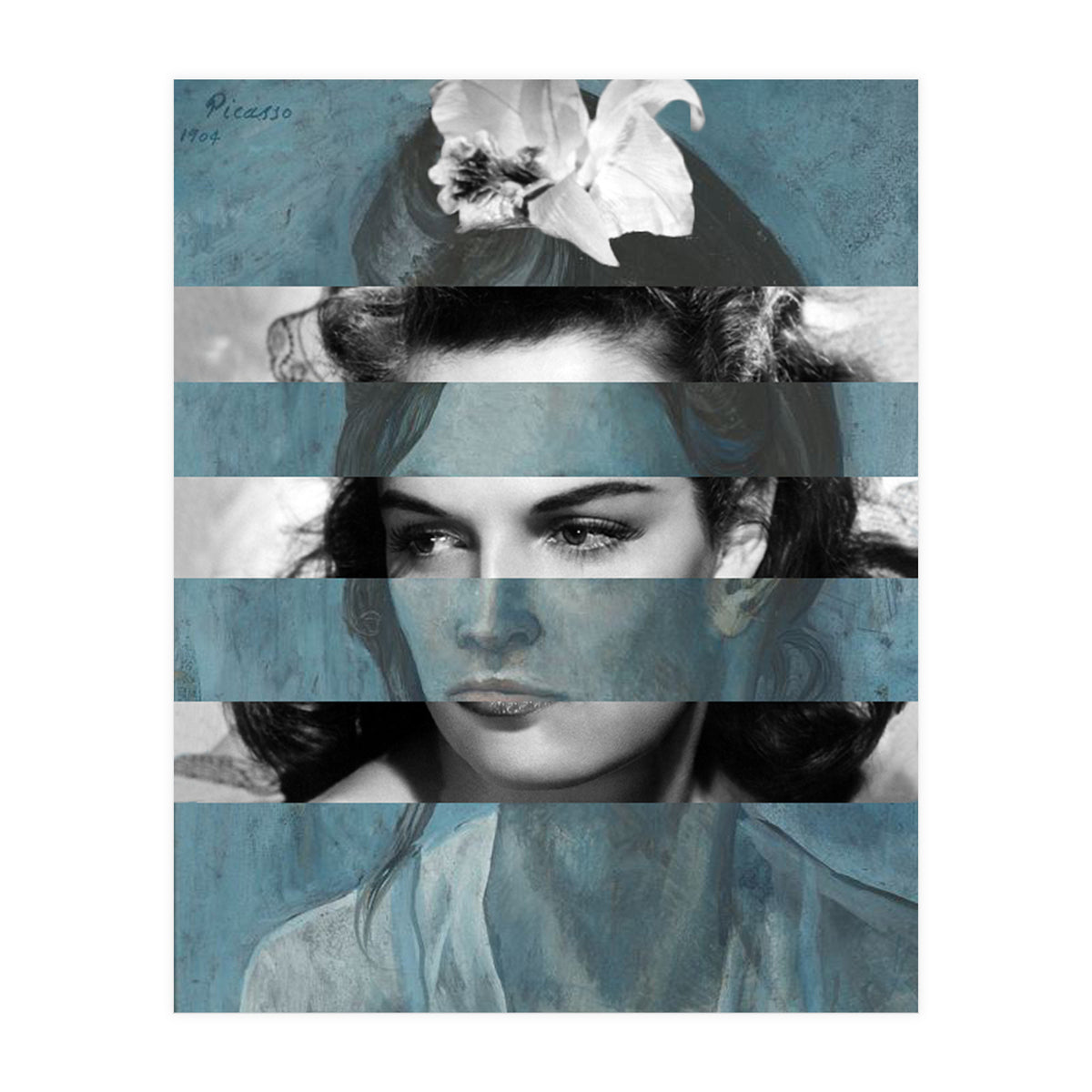 Picassos Woman With An Helmet (Print Only)