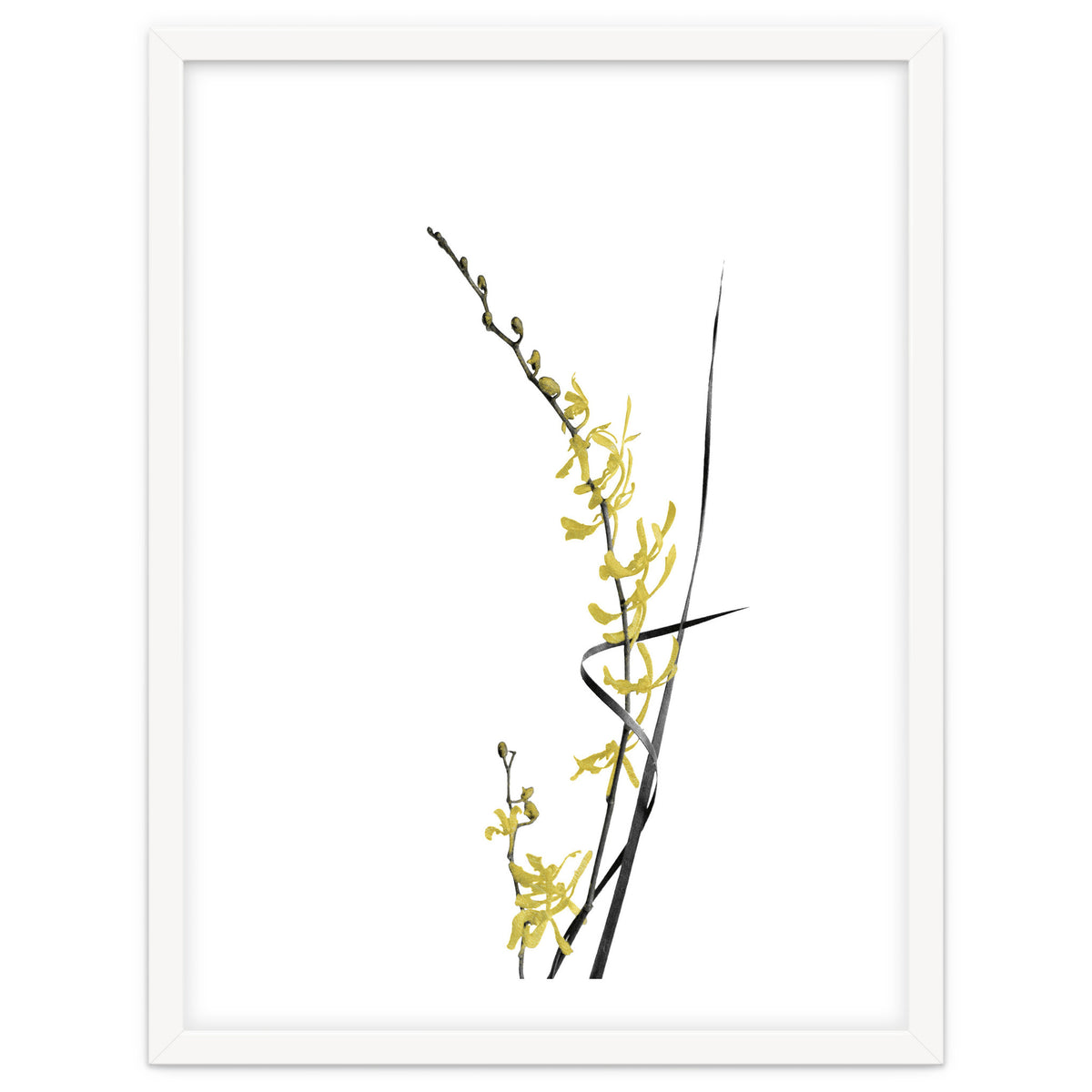 Flower Minimal Black And Gold 06